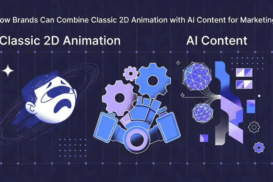 How Brands Can Combine Classic 2D Animation with AI Content for Marketing