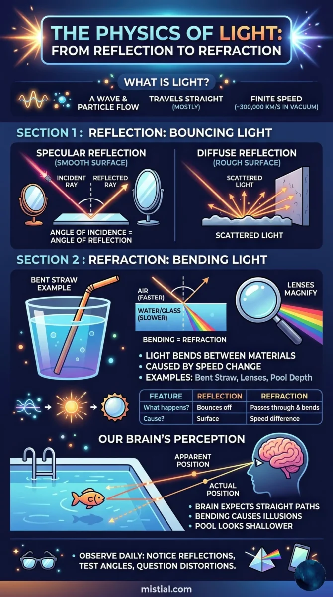 The Physics of Light: From Reflection to Refraction