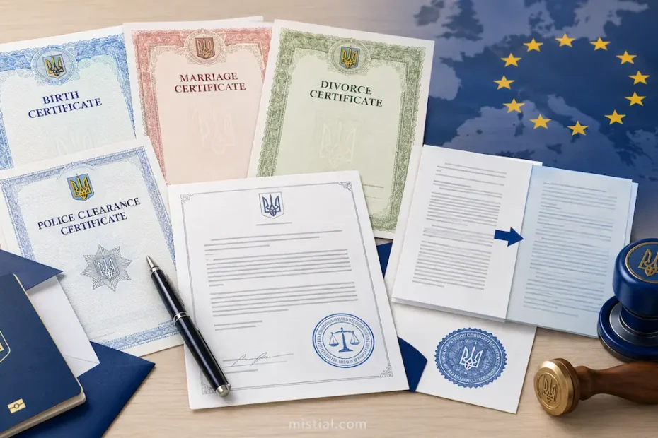 Ukrainian documents for Europe