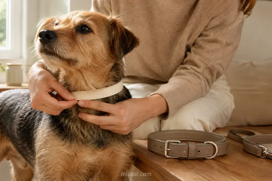 A Leather Dog Collar Should Be Chosen by Fit Before Colour