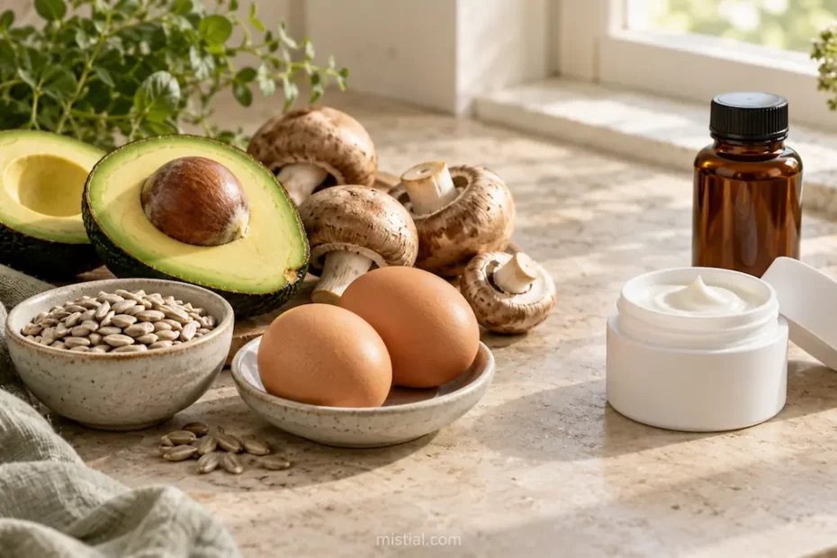 Vitamina B5: el nutriente en tu plato y la promesa de una crema son cuestiones diferentes